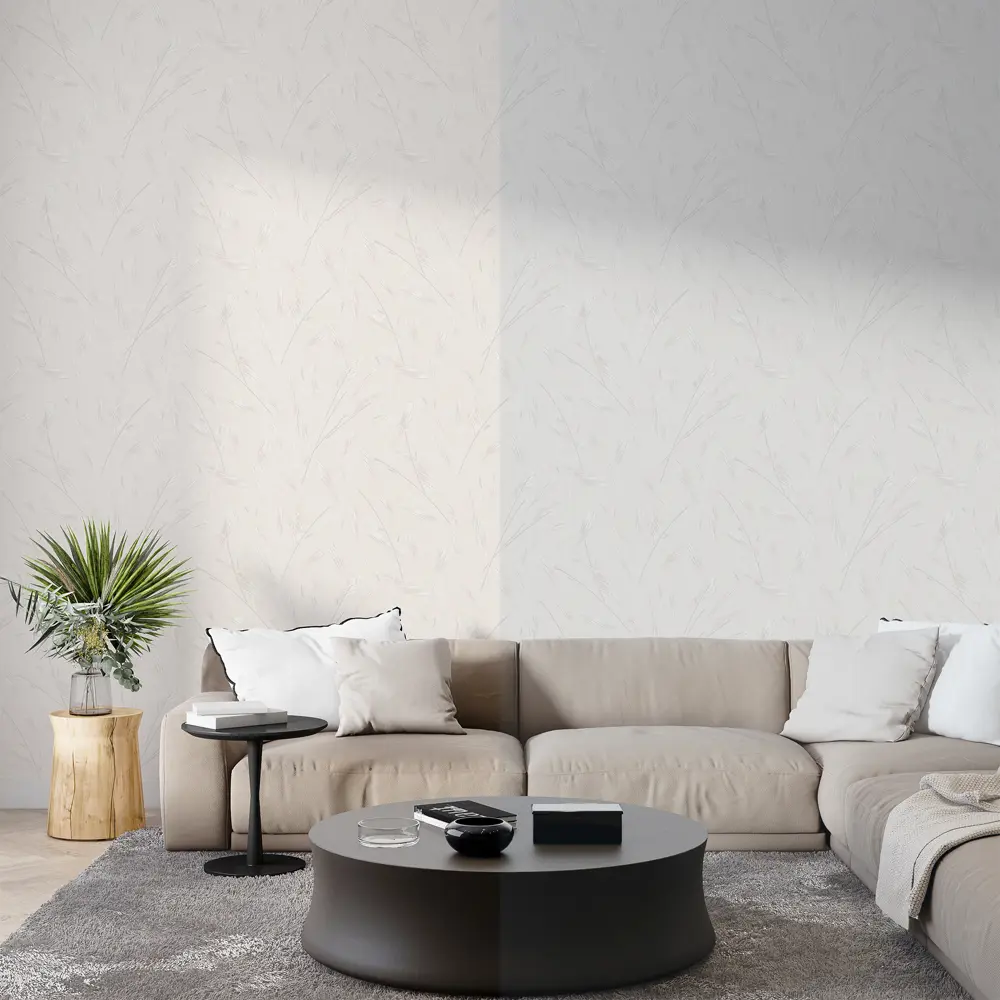 Флизелиновые обои Wallsecret Oslo молочные с абстрактным узором 89389730 STLM-1565398 - Вид №5