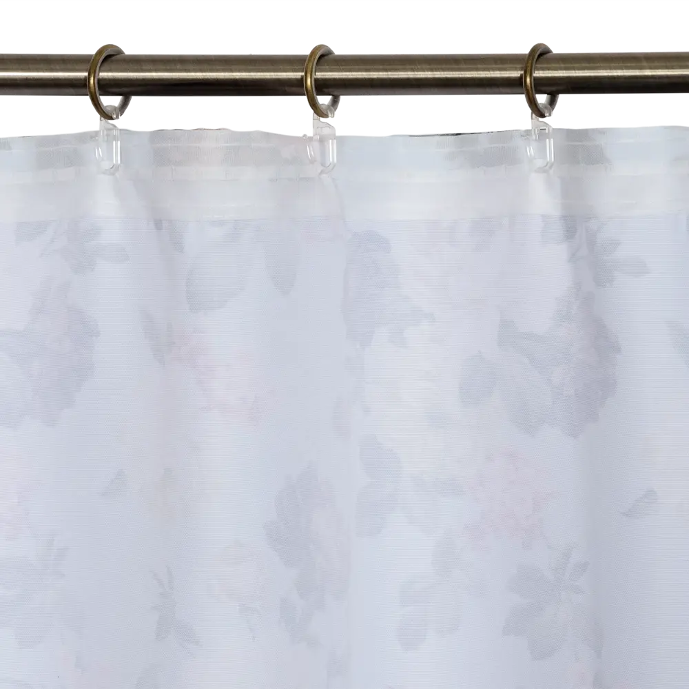 Штора на ленте «Розы» 140х260 см цвет голубой SEASONS STLM-2116780 - Вид №4