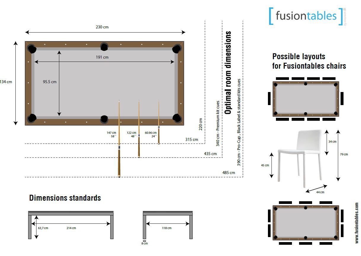 Стальной бильярдный стол Fusiontables Saluc ARCH-00109152 - Вид №8