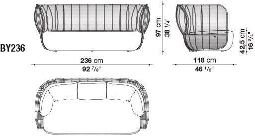 B&B Italia Outdoor Садовый диван Bay sun-id-1355201 - Вид №3