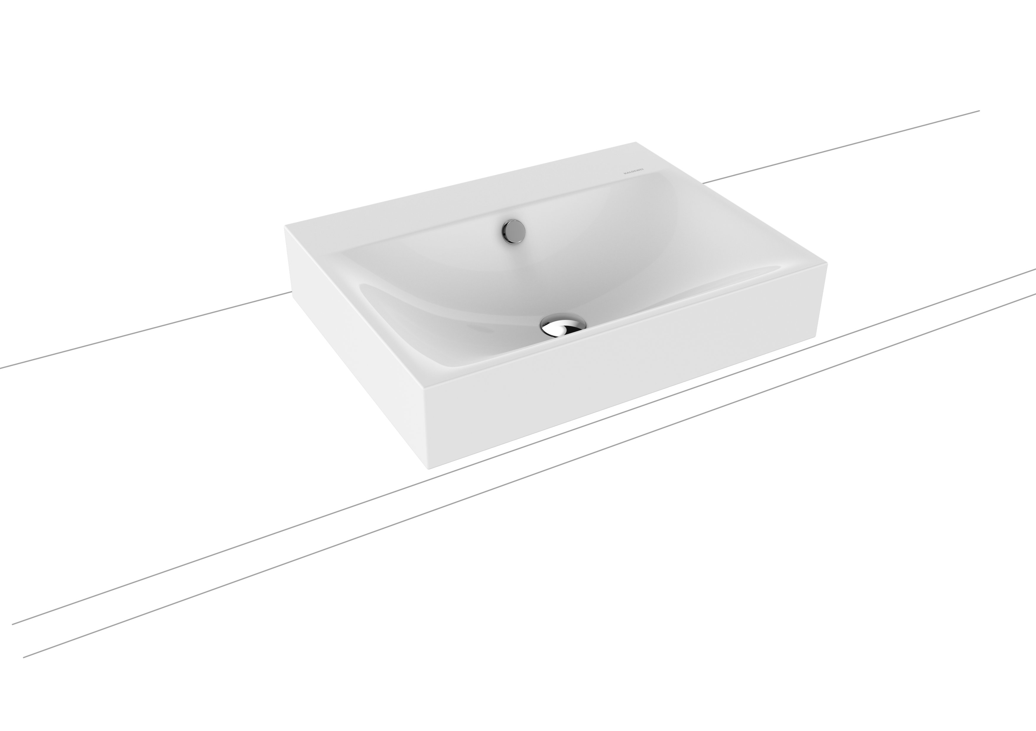 Умывальник KALDEWEI Сталь эмалированная 3042 258 альпийский белый матовый 30423060258  - Вид №1