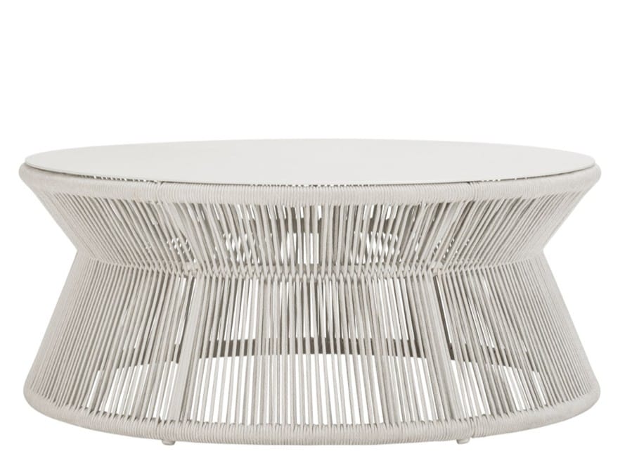 Круглый журнальный столик из морской веревки и алюминия JANUS et Cie Knot ARCH-00139907 - Вид №1