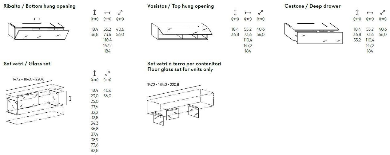 Lago Самонесущая стена из лакированного дерева и стекла Air sun-id-1381627 - Вид №13