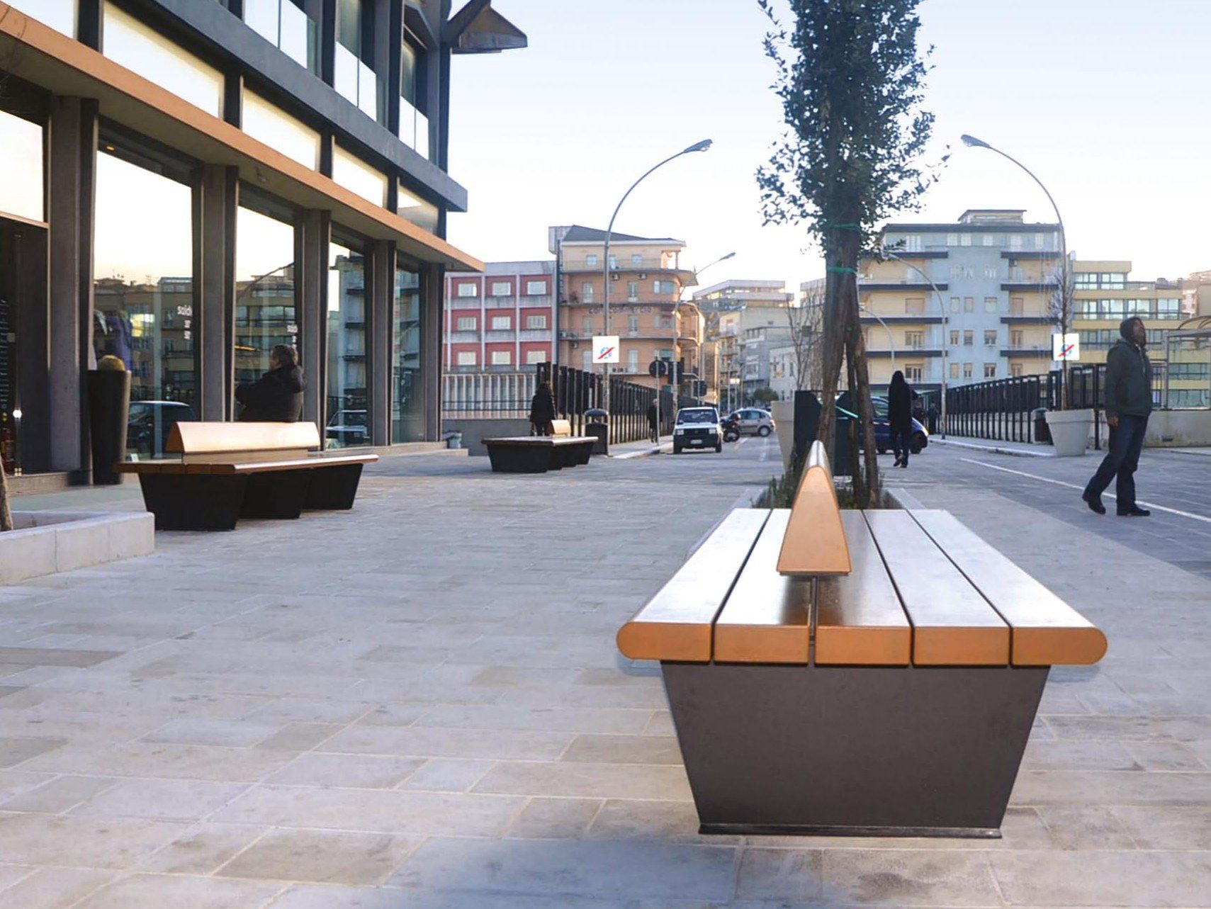 Деревянная скамья со спинкой Metalco CANAPÈ ARCH-00023339 - Вид №1