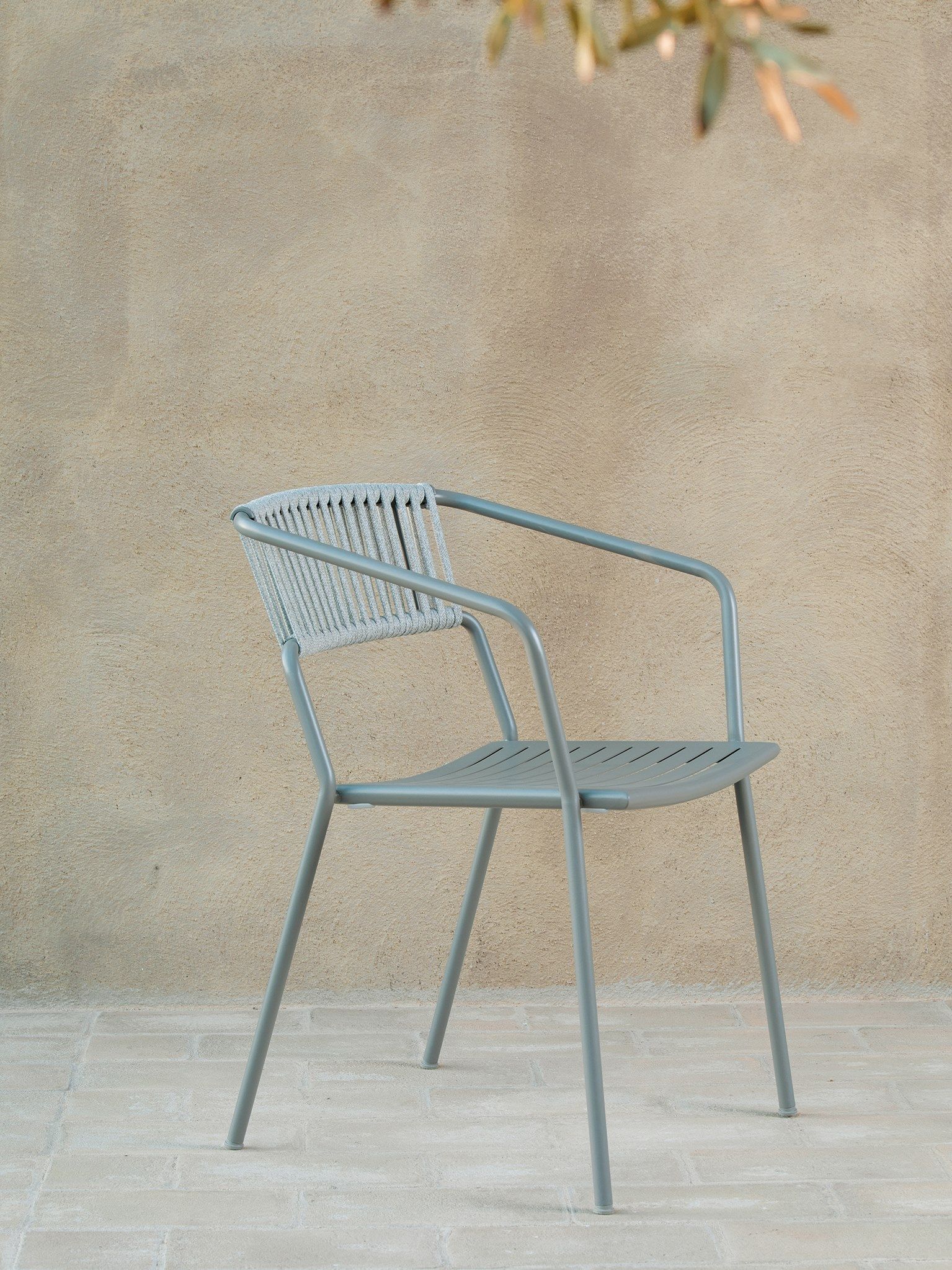 Металлический штабелируемый садовый стул с подлокотниками Vermobil ARCH-00090276 - Вид №13