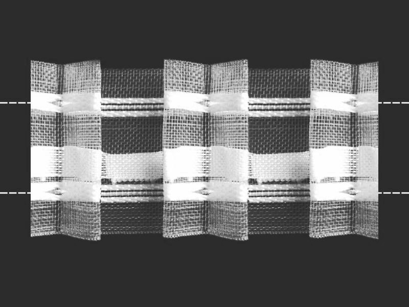 0с795 Лента шторная 40 мм Беларусь белый Santreyd 