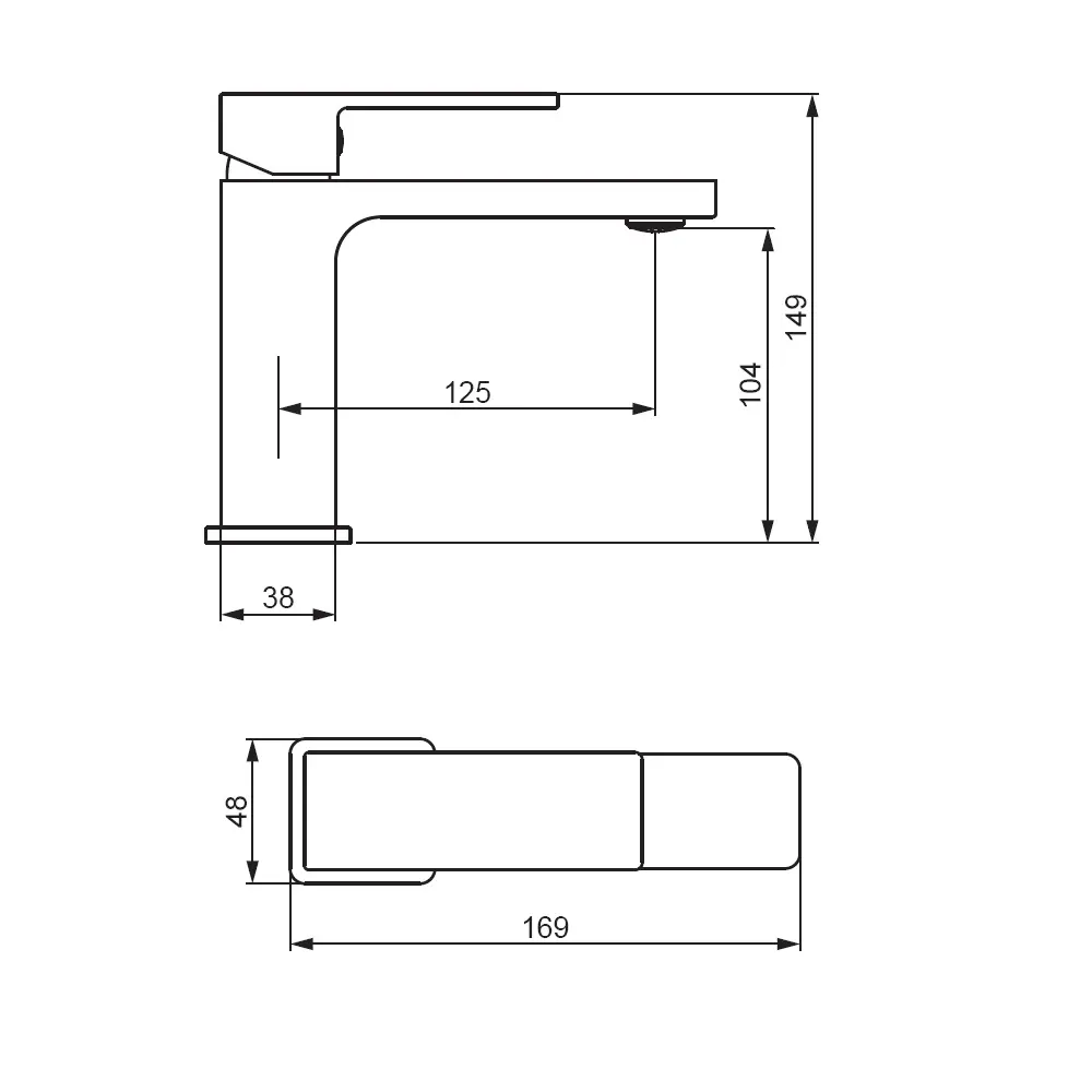 Смеситель для раковины DAMIXA Elm с хромированным покрытием 89358447 STLM-1347356 - Вид №4