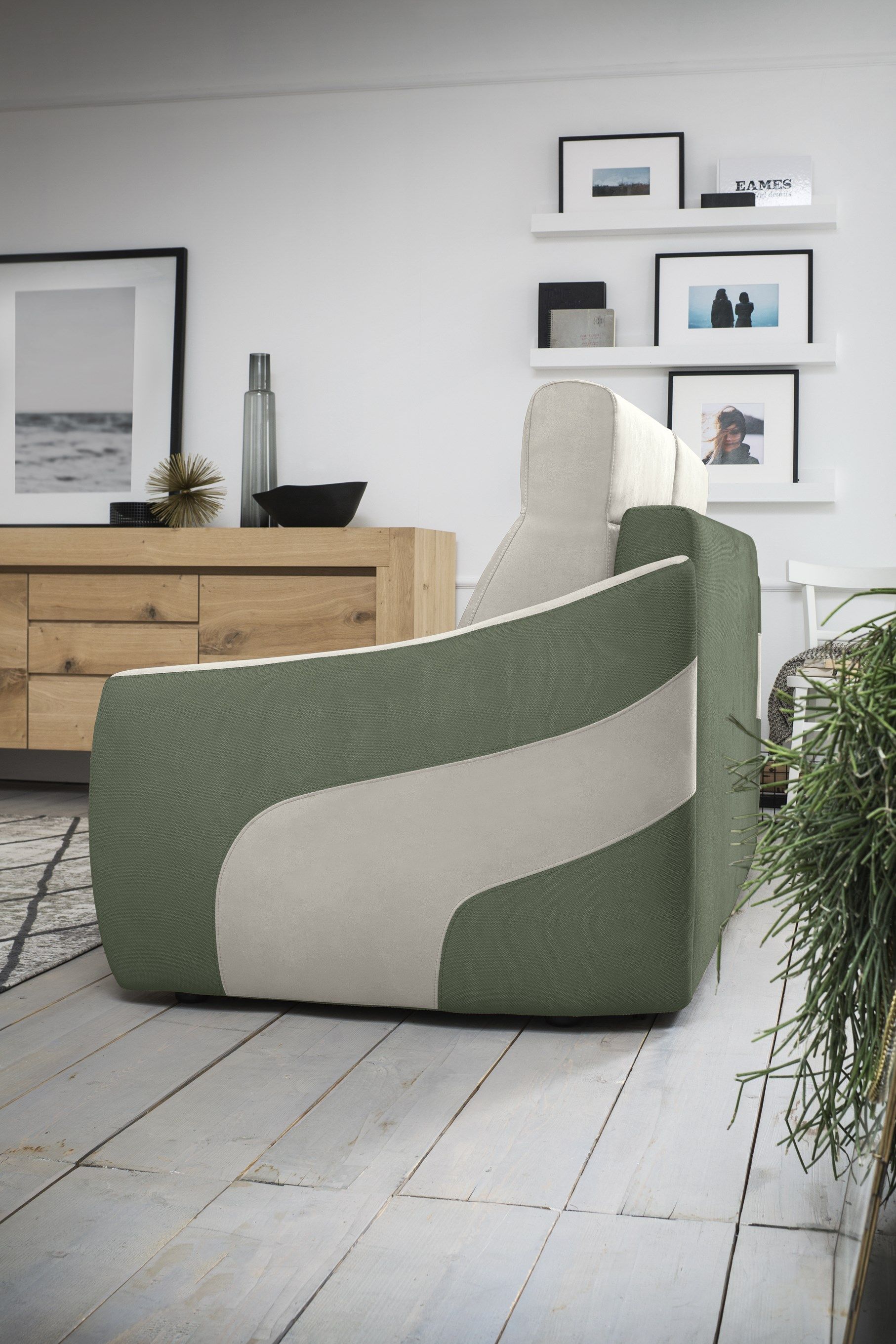 Двуспальный диван-кровать из ткани Felis Day &amp ARCH-00032031 - Вид №3