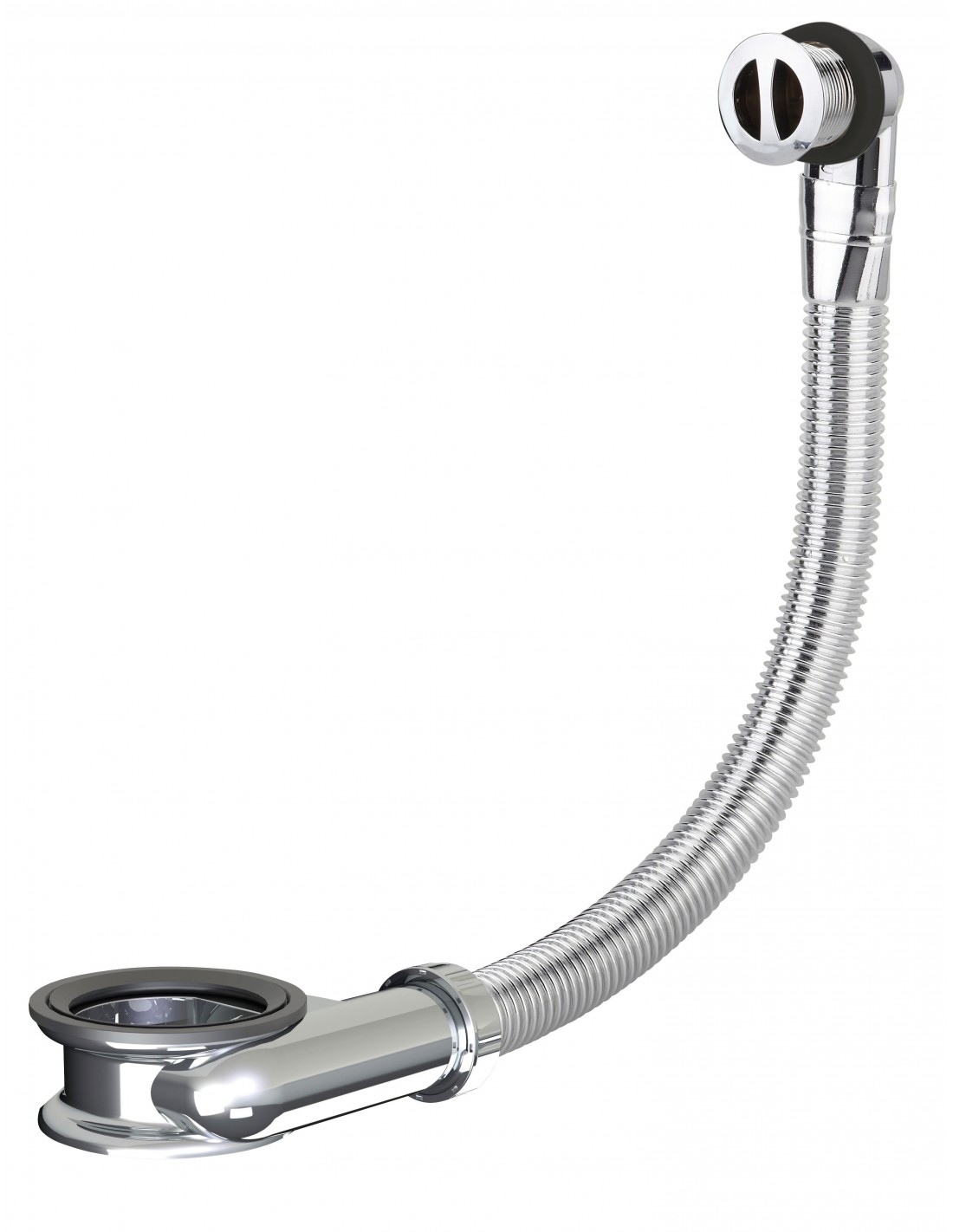 598500 000 00  Перелив для умывальника, крышка Д. 30 мм, зажим от 0 до 25 мм, хромированная Valentin Хром 