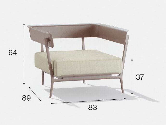 Тканевое садовое кресло с подлокотниками FAST Aikana ARCH-00150936 - Вид №8