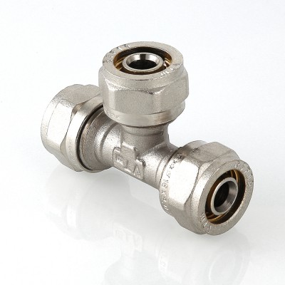 VTm.331.N.262620 Фитинг обжимной – тройник Valtec 26 х 26 х 20 мм  - Вид №5