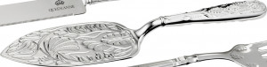 10647040 Queen Anne Набор для сервировки торта Queen Anne 3 предмета (лопатка, вилка, нож), сталь, посеребрение Сталь нержавеющая с посеребрением