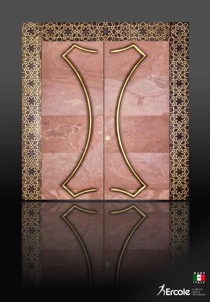 Ercole Бронированная распашная дверь из латуни и камня sun-id-1505264 - Вид №1