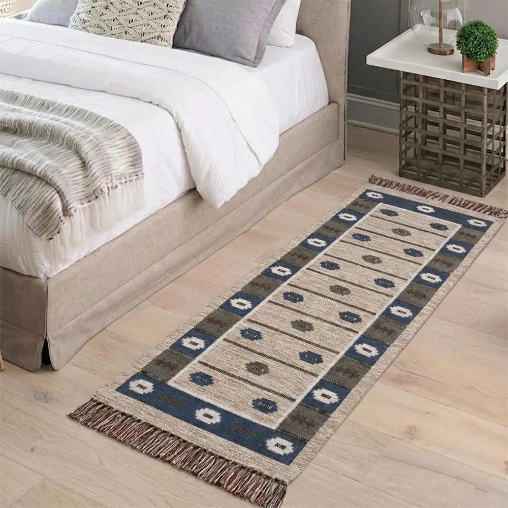 Коврик грязезащитный KREAFORTA Cauvery 60x180 см хлопок цвет бежевый STLM-2129687