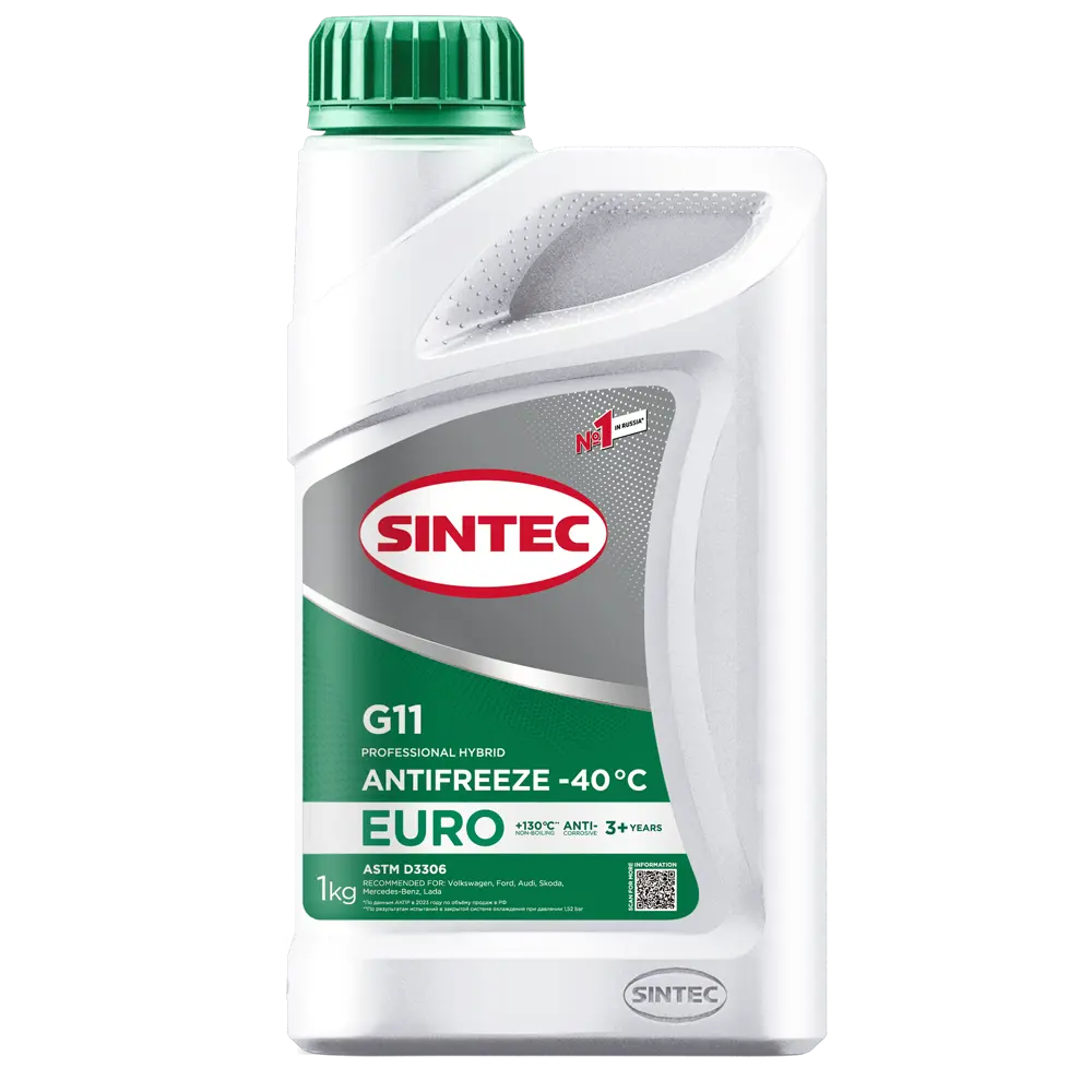 Антифриз Sintec Euro G11 Green -40 1 кг STLM-2001212