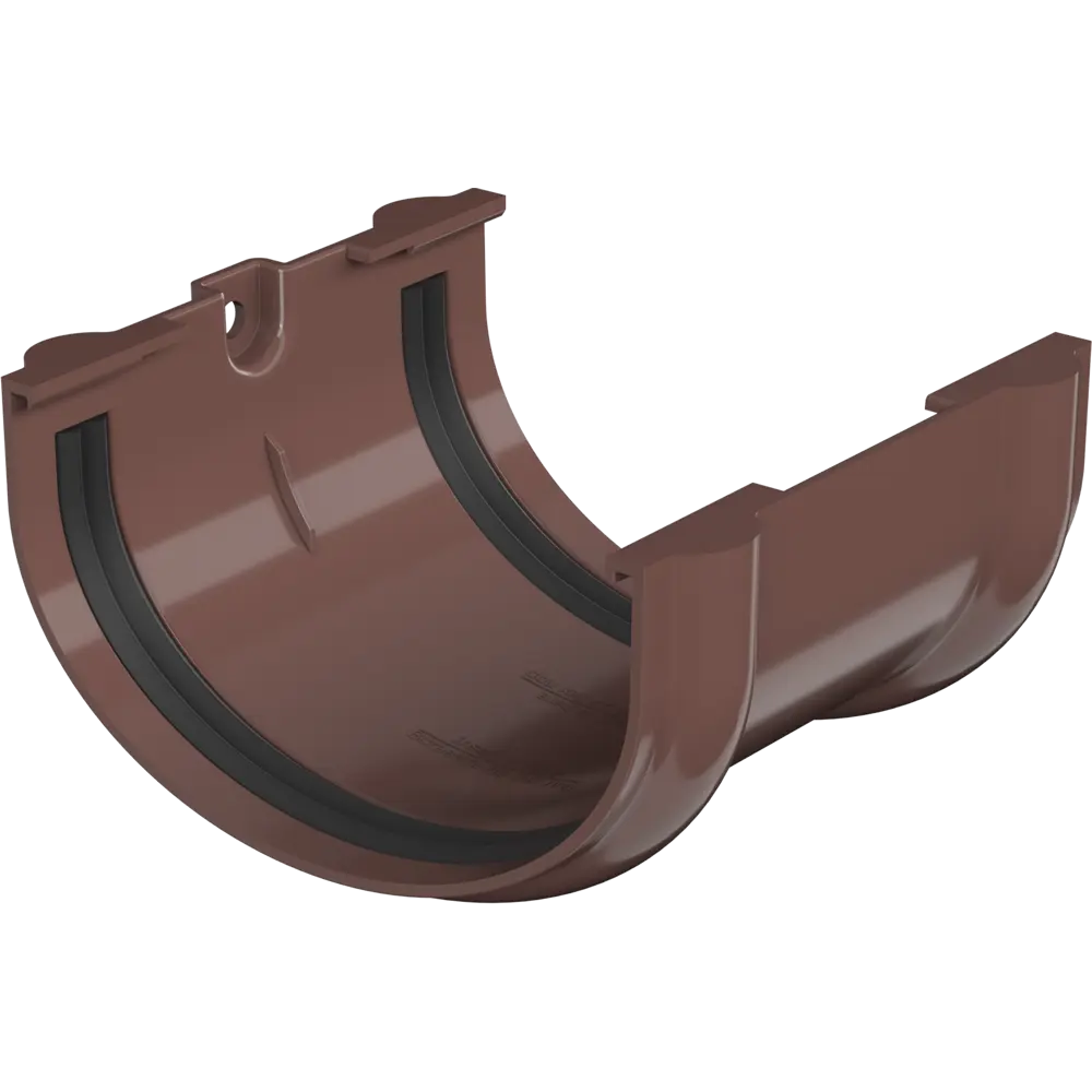 Соединитель желоба ПВХ Технониколь Оптима 12 мм 120 мм цвет коричневый STLM-2007570