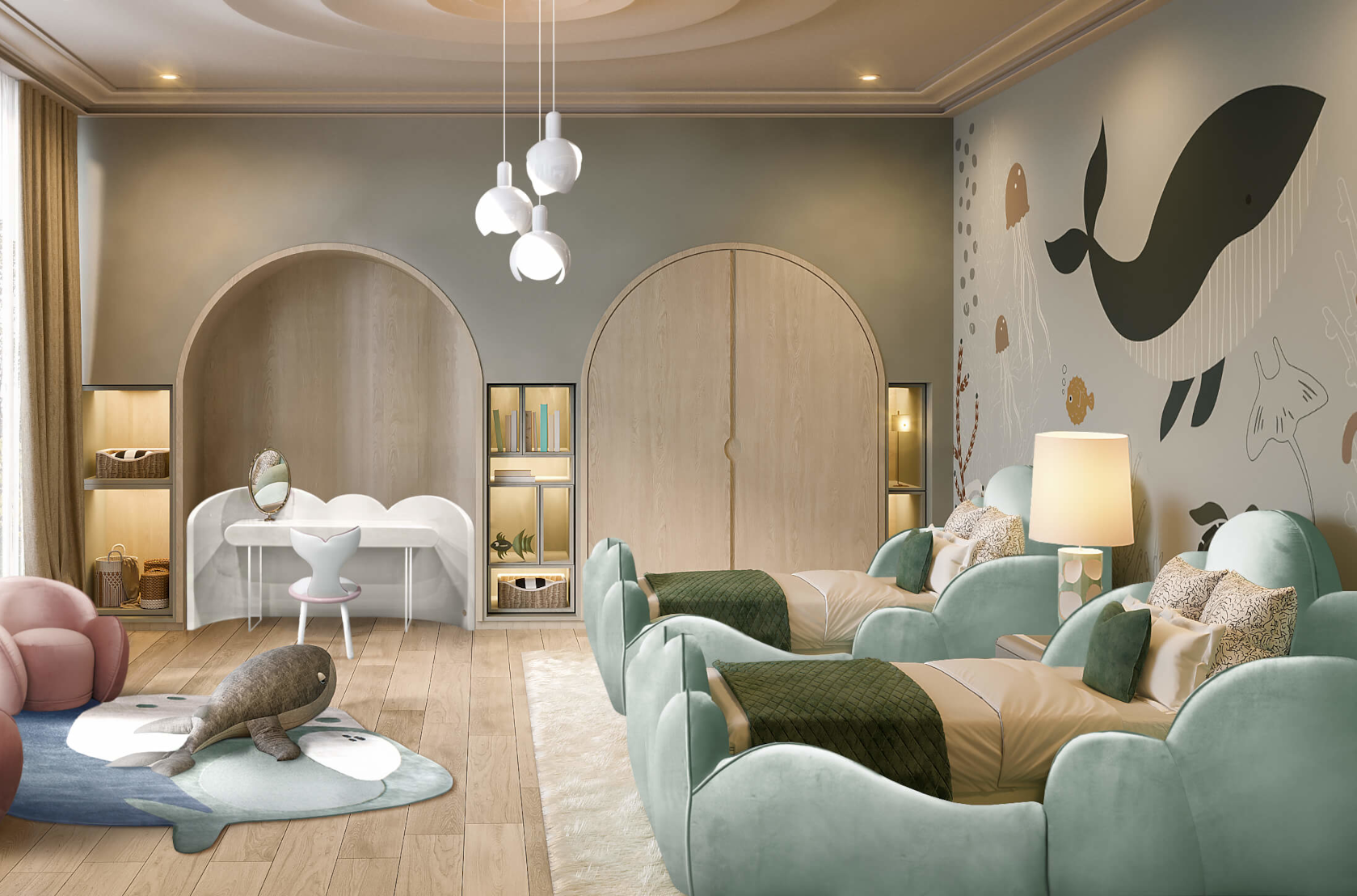 CIST750 Детские ковры Рассказ кита Circu  - Вид №3