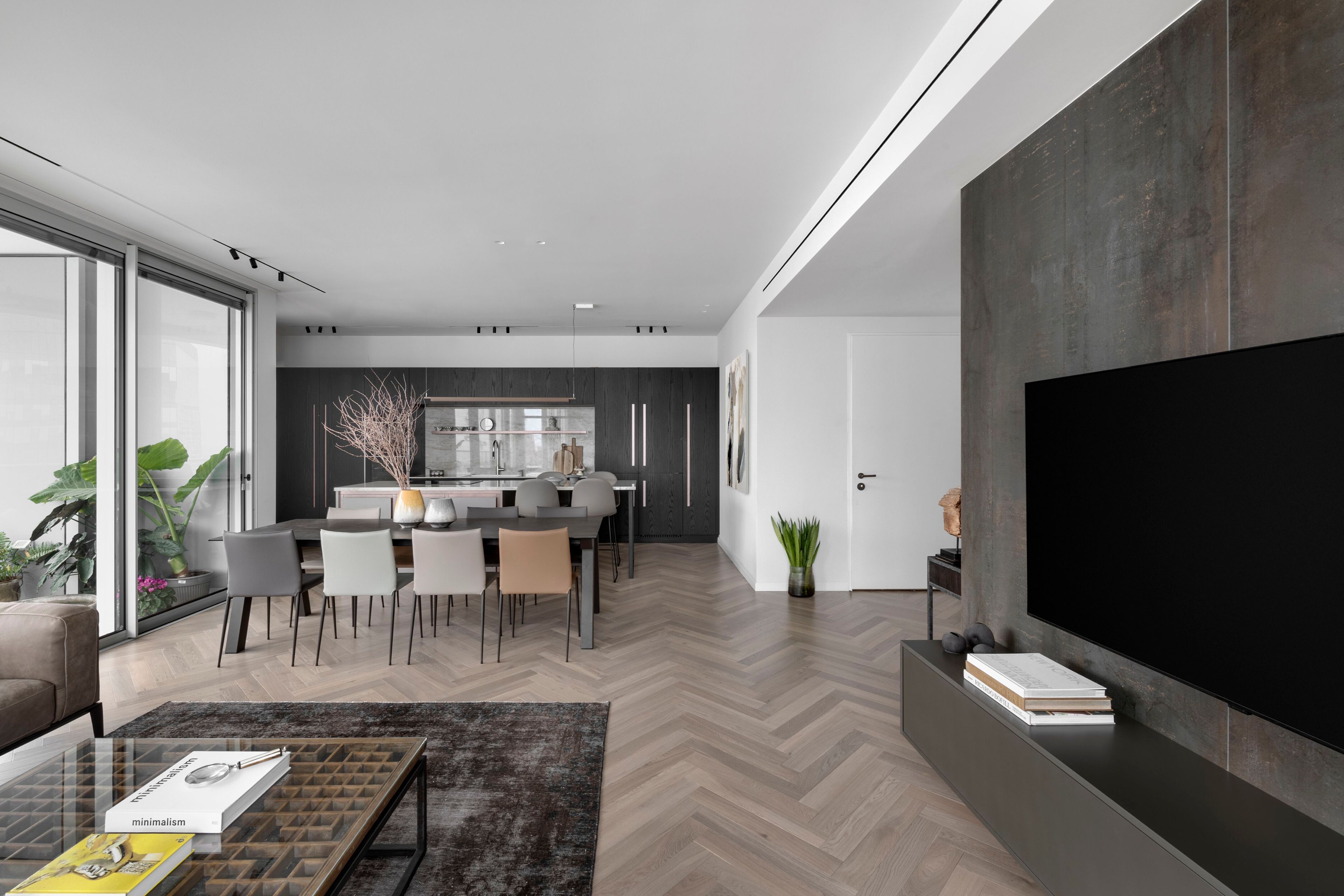 Линейная кухня с праздничным островом TM Italia Cucine K6 ARCH-00099257 - Вид №3