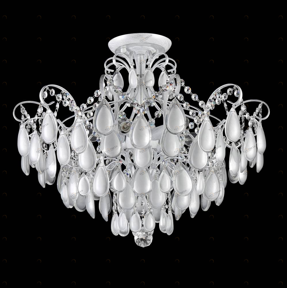 Потолочная люстра Crystal Lux Sevilia PL6 Silver CRYSTAL LUX ДИЗАЙНЕРСКИЕ, SEVILIA 058708 Серебро 