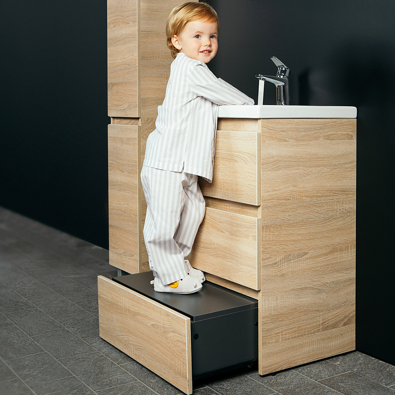 M91FSX0602WG База под раковину напольная 60 см 3 ящика белый глянец AM.PM Gem S  - Вид №4