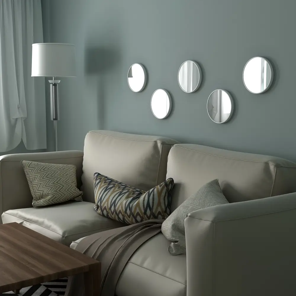 Зеркало Стиль 25 см цвет белый Santreyd Без серии STLM-2075377