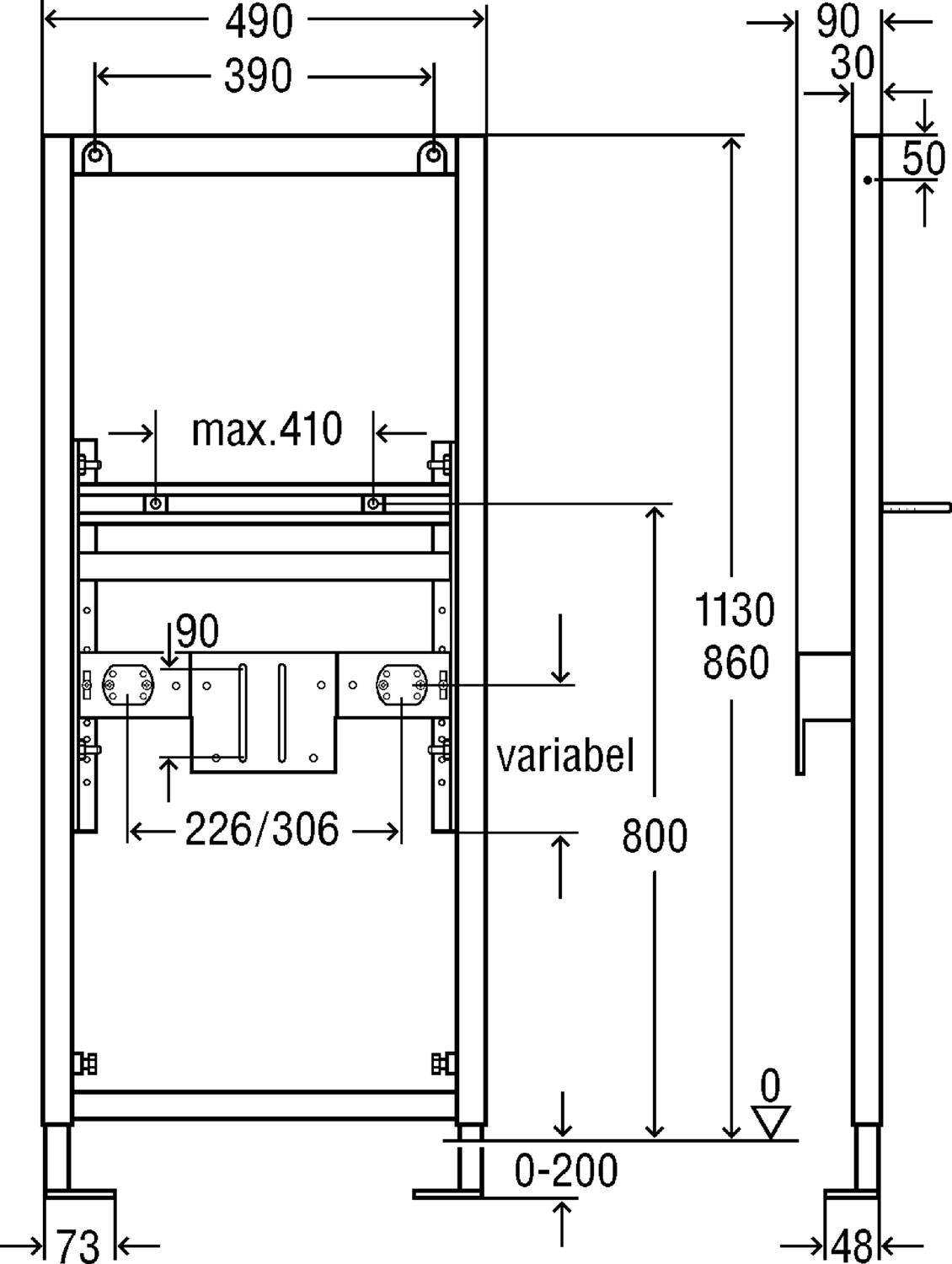 Системная техника  Viega Eco Plus  Элементы для умывальников VIEGA 461 805 Модель 8158 Santreyd  - Вид №2