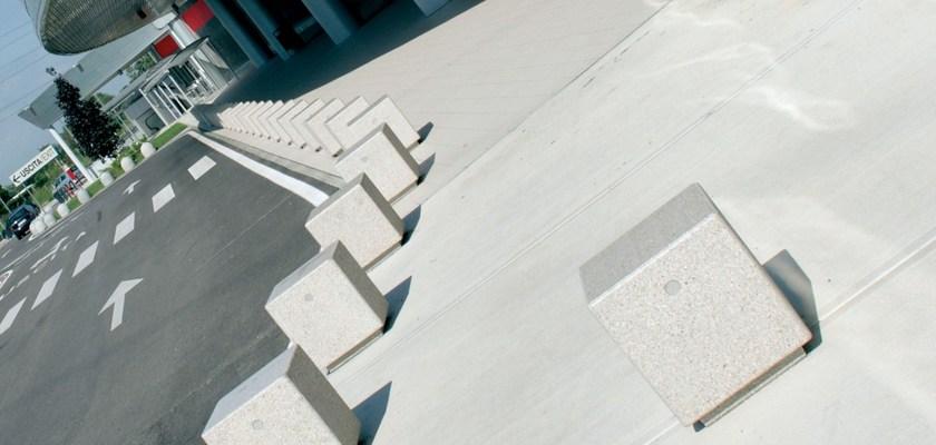 Metalco Неподвижный реконструированный каменный столбик с основанием sun-id-1463494 - Вид №3