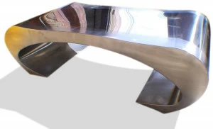 ICI ET LÀ Журнальный столик из нержавеющей стали для гостиной Handmade metal furniture by ici et là Stw01