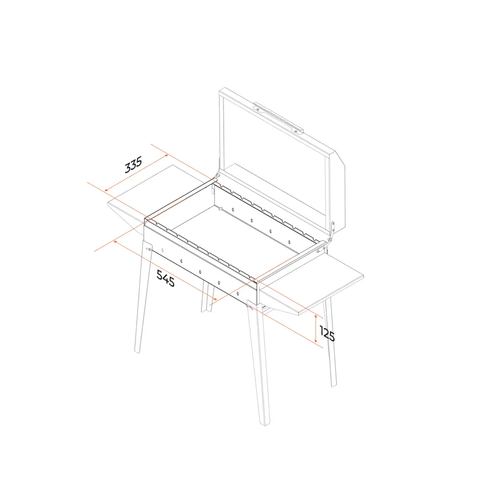 GRATAR Мангал классический с крышкой и боковыми полками 89358379 STLM-1574808 - Вид №6