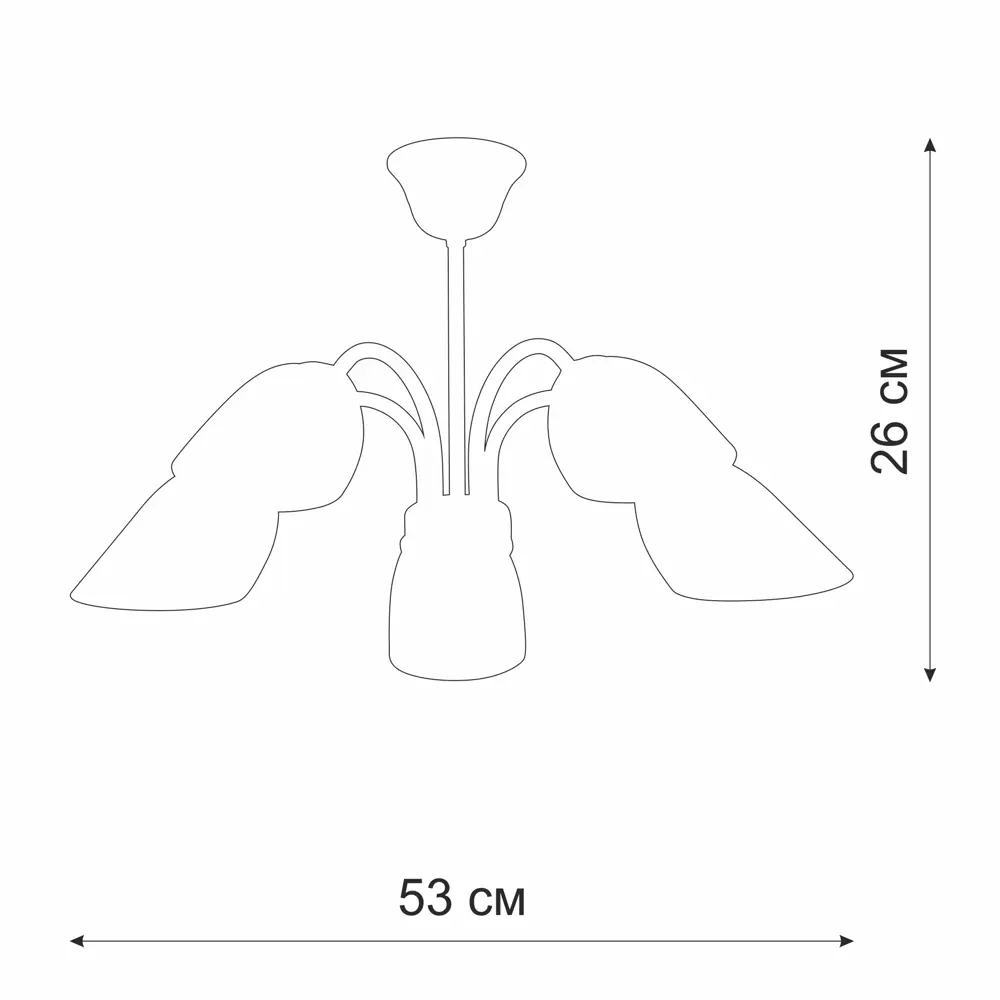Люстра потолочная Vitaluce Альфа - классическое освещение для низких потолков 18662731 STLM-0011918 - Вид №9