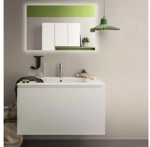 Birex Лаковая тумба под умывальник с зеркалом Lapis