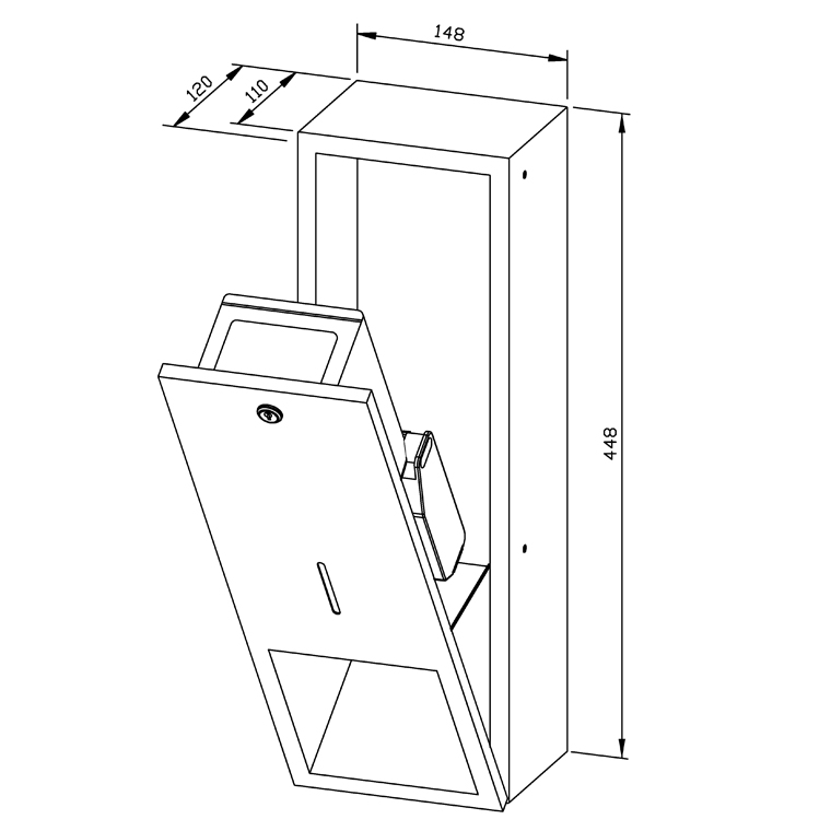 727595 Сенсорный дозатор дезинфицирующего средства WP208e-7 WAGNER_EWAR A-LINE Wagner Ewar  - Вид №1