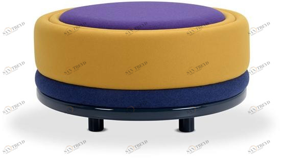 Adrenalina Пуф из круглой ткани с обивкой Mercury sun-id-1478757