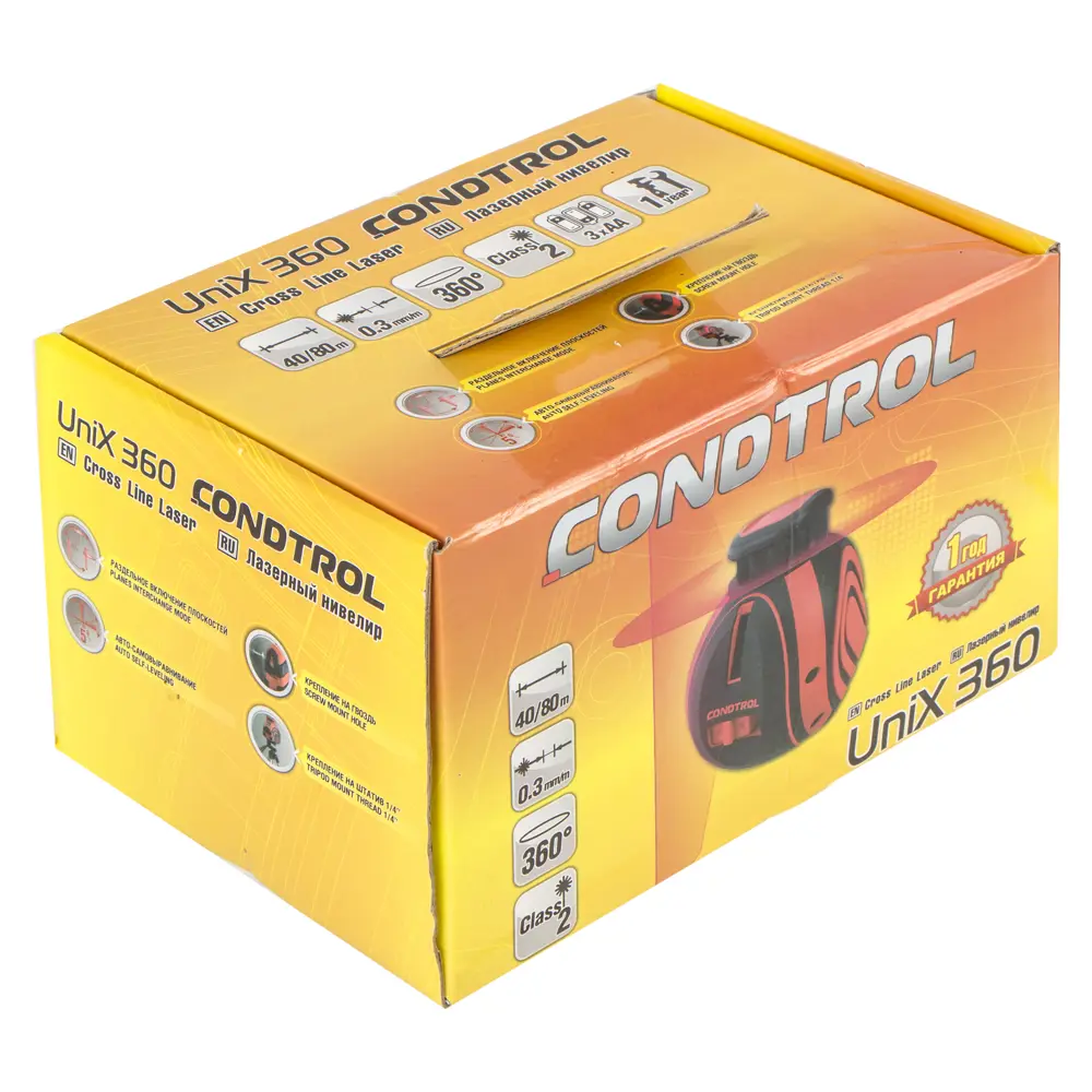 Уровень лазерный Condtrol Unix360 с дальностью до 40 м STLM-2148527 - Вид №2