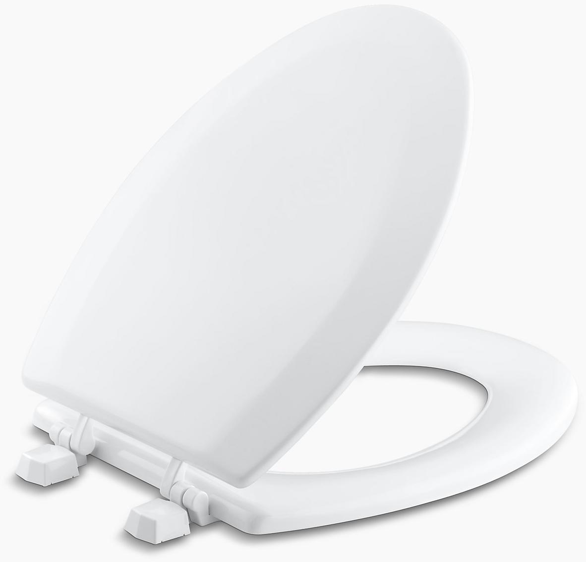 KOHLER Удлиненное сиденье для унитаза Triko  с пластиковыми петлями. K-4712-T-47  - Вид №1