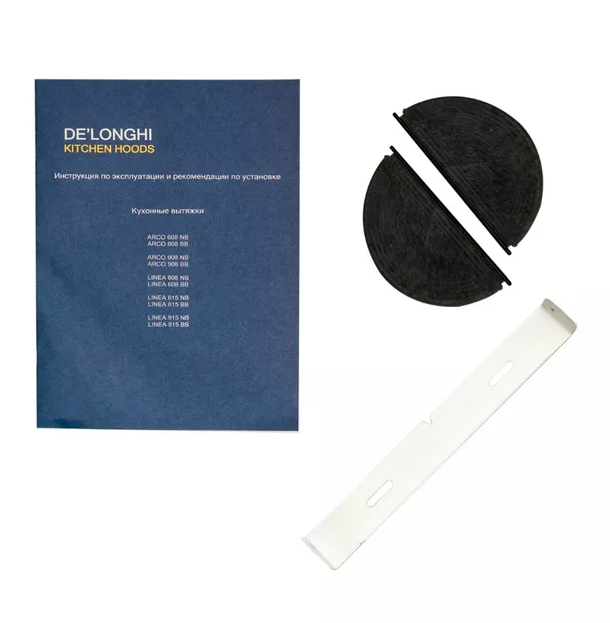 9067484 Вытяжка наклонная DeLonghi Linea 608 BB белый/белый STDN-0111417 - Вид №12