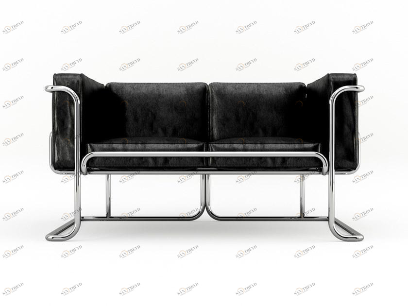 Prieto Studio Кожаный диван с алюминиевой конструкцией Lotus Lot002