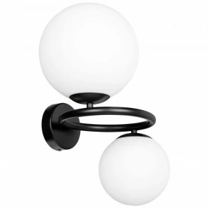 Бра настенное белое белое с черным Lightstar Globo 815627 LIGHTSTAR GLOBO 00-3931699 Белый;черный