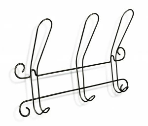 Вешалка Настенная Graciya zavit 3 чёрная SHEFFILTON ДИЗАЙНЕРСКИЕ 015073 Чёрный