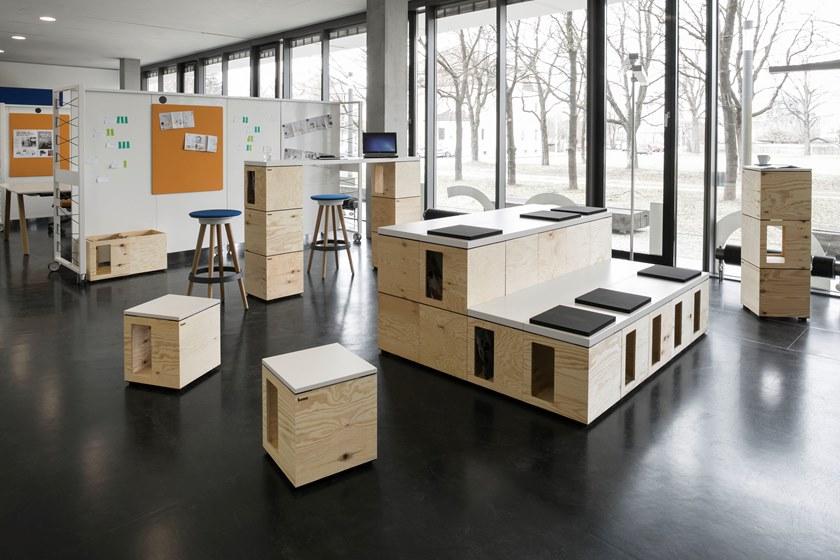 BENE Модульный офисный книжный шкаф Pixel sun-id-1470134 - Вид №5