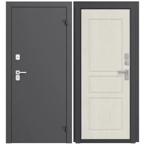 Дверь входная металлическая Термо 98x205 см правая дуб белый