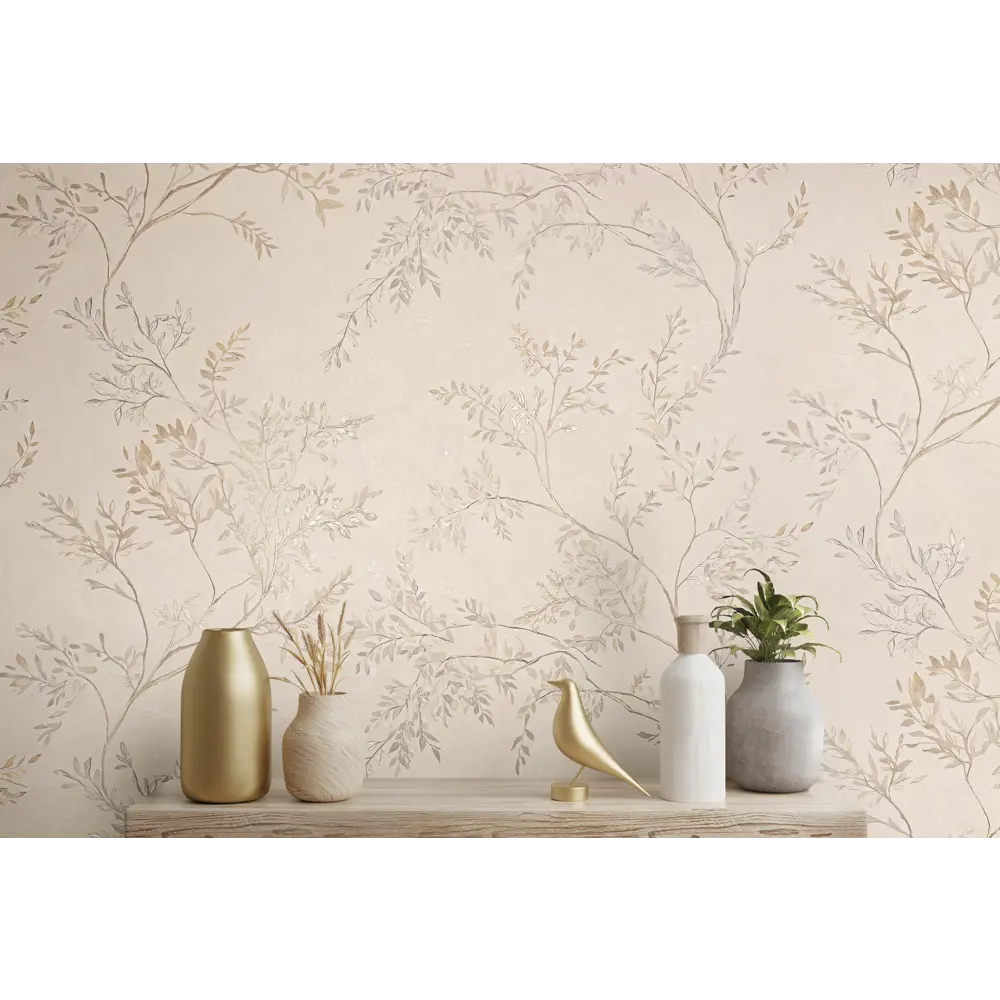 Обои флизелиновые Ateliero Carmen бежевые 1.06 м At89342 STLM-2000452 - Вид №3