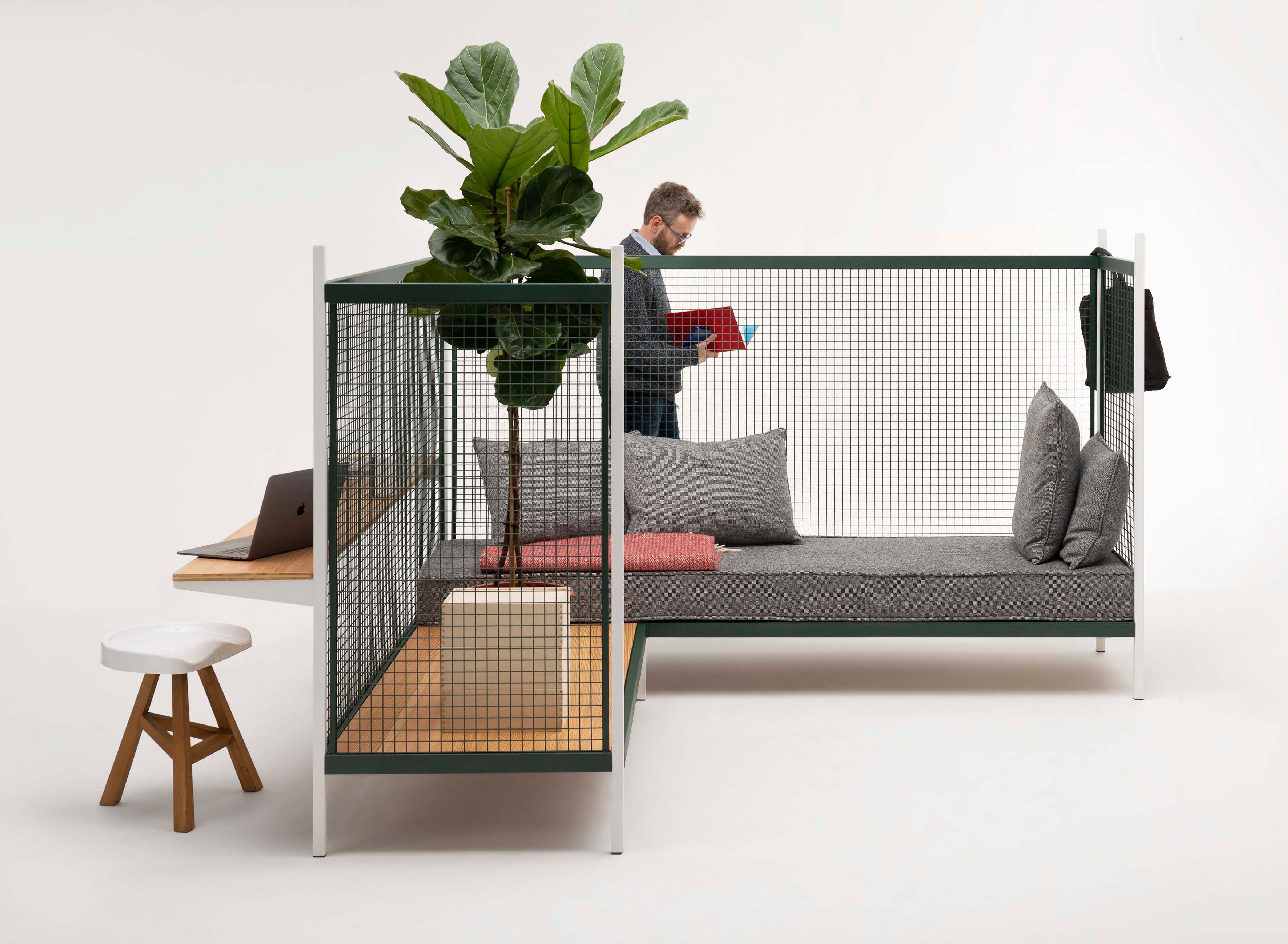 Офис двухсторонний угловой диван Established&Sons сетка ARCH-00116515 - Вид №18