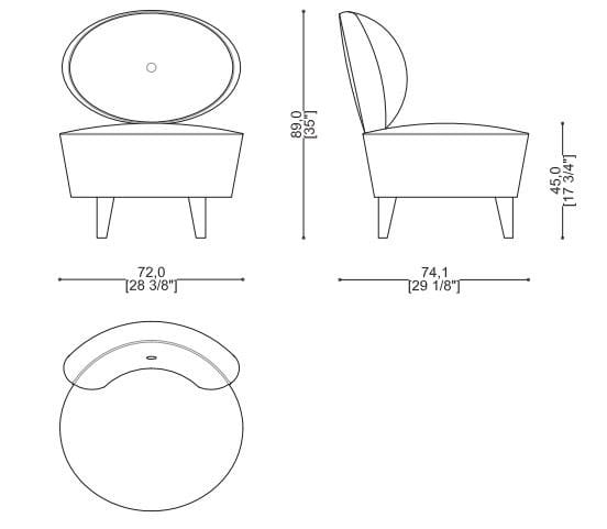 Тканевое кресло Sicis Главная ARCH-00123731 - Вид №6