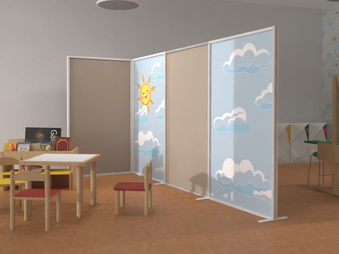 Модульная отдельно стоящая офисная перегородка STUDIO T InUno ARCH-00065458 - Вид №1