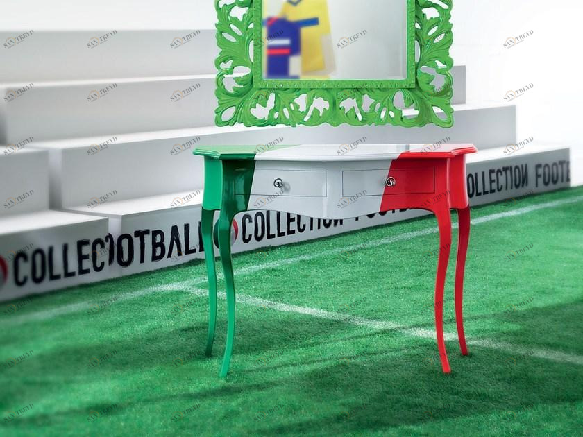Modenese Gastone Лакированная прямоугольная консоль с ящиками Football Art. 13