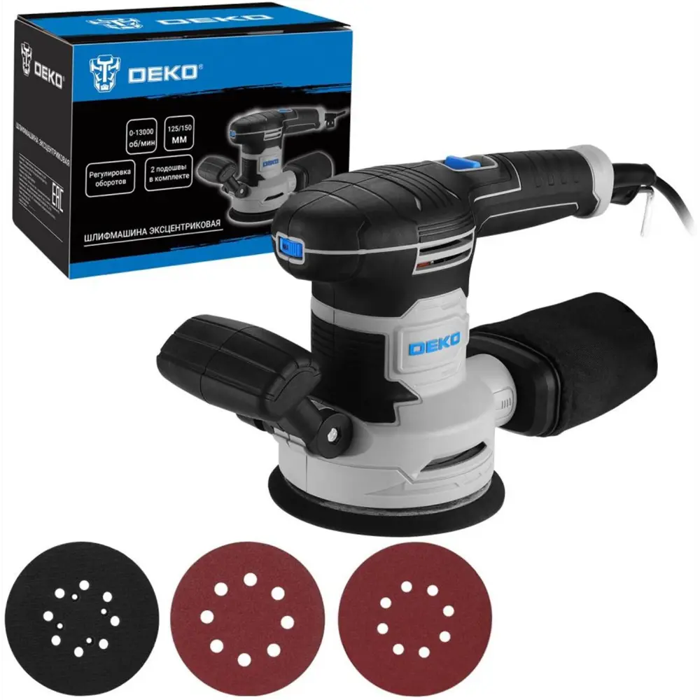 Эксцентриковая шлифмашина DEKO DKG600 для профессиональной обработки поверхностей 89370294 STLM-0838156 - Вид №2