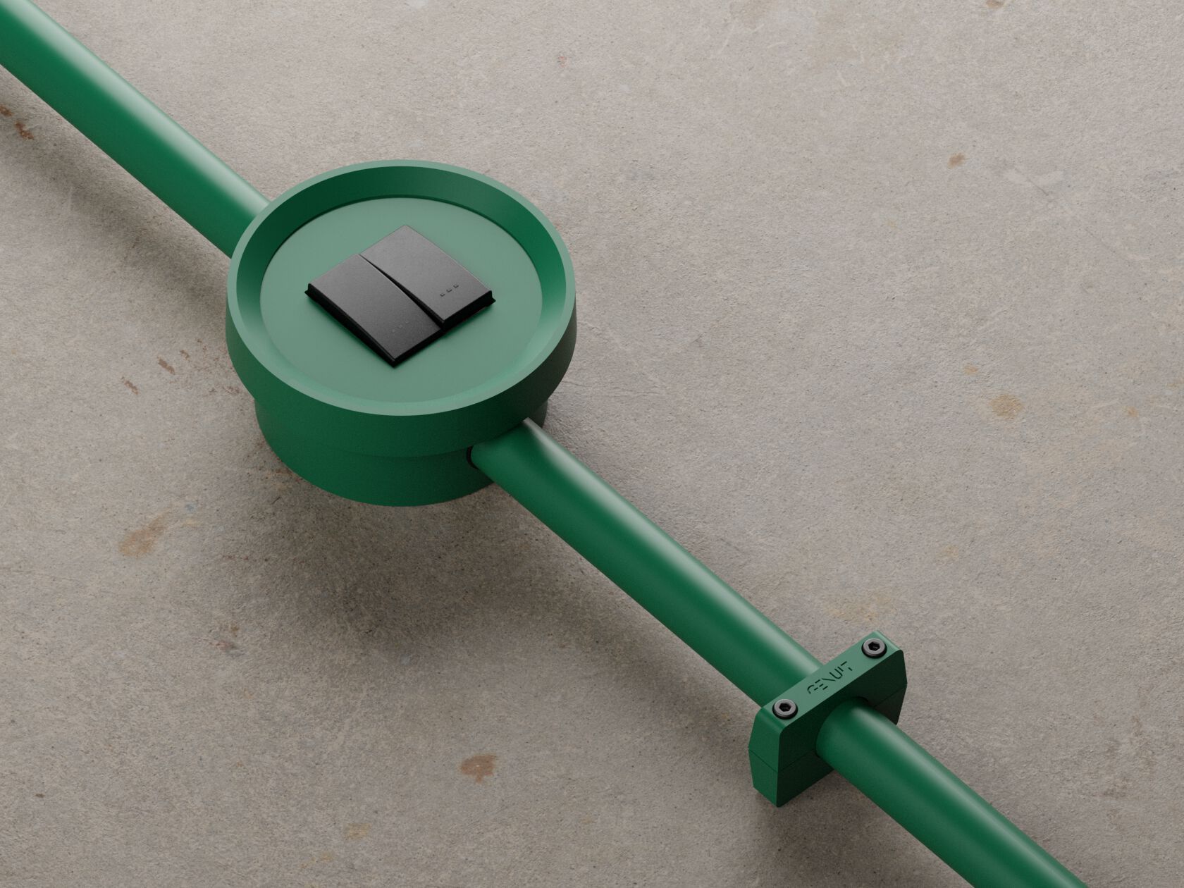 Окрашенная алюминиевая электрическая коробка Genuit цвет ARCH-00039649 - Вид №3