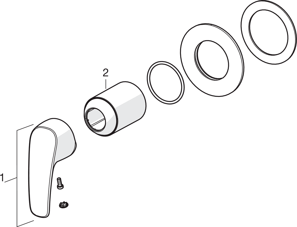 Oras 1065C Панель смесителя для душа 1065C Safira Хром  - Вид №3
