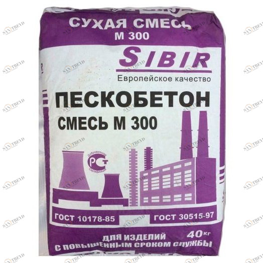 Пескобетон Сибирь М300 40кг 13315